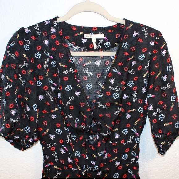 Maje Inobi Printed Floral-Jacquard Playsuit | Size 36 (US 2) - Picture 13 of 15